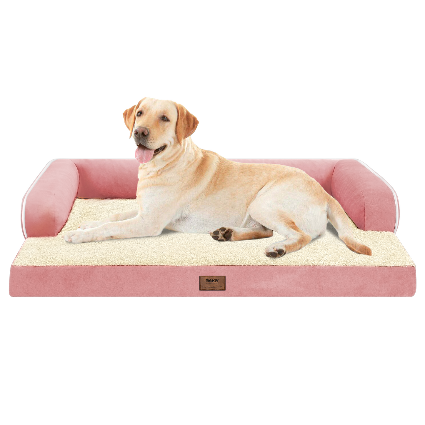 Cama grande para perros ortopédica lavable - Camas reforzadas - Perros grandes medianos XL XLarge - Sofá de espuma viscoelástica - Impermeable con funda extraíble