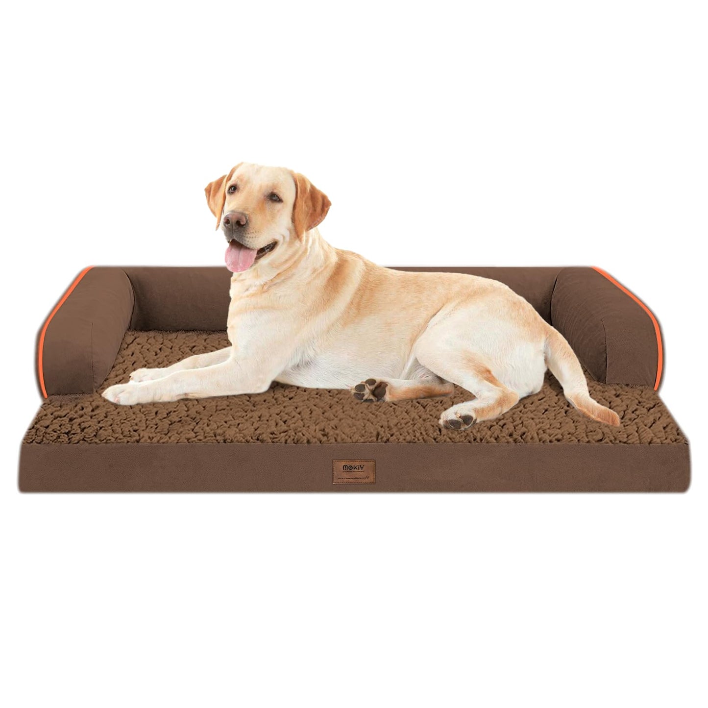 Large Dog Bed Orthopedic Washable - Beds Bolster - Medium XL XLarge Big Dogs - Memory Foam Couch Sofa - Waterproof with Removable Cover