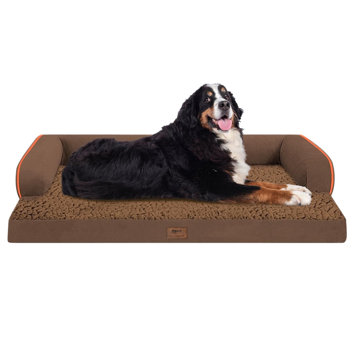 Large Dog Bed Orthopedic Washable - Beds Bolster - Medium XL XLarge Big Dogs - Memory Foam Couch Sofa - Waterproof with Removable Cover