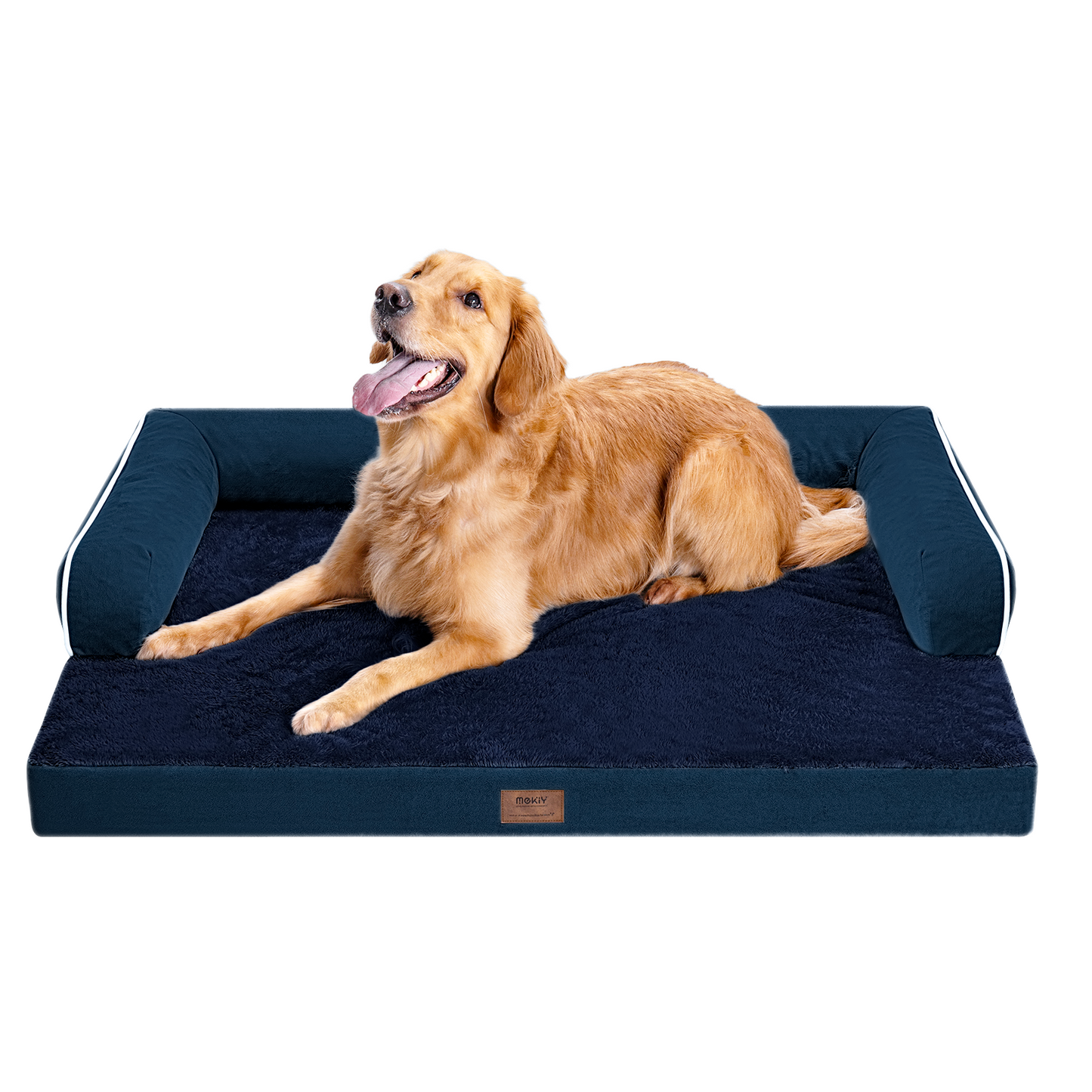 Large Dog Bed Orthopedic Washable - Beds Bolster - Medium XL XLarge Big Dogs - Memory Foam Couch Sofa - Waterproof with Removable Cover