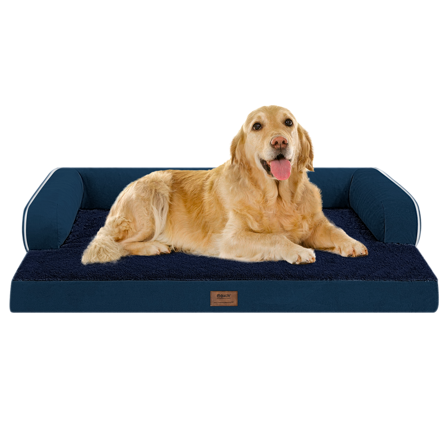 Large Dog Bed Orthopedic Washable - Beds Bolster - Medium XL XLarge Big Dogs - Memory Foam Couch Sofa - Waterproof with Removable Cover