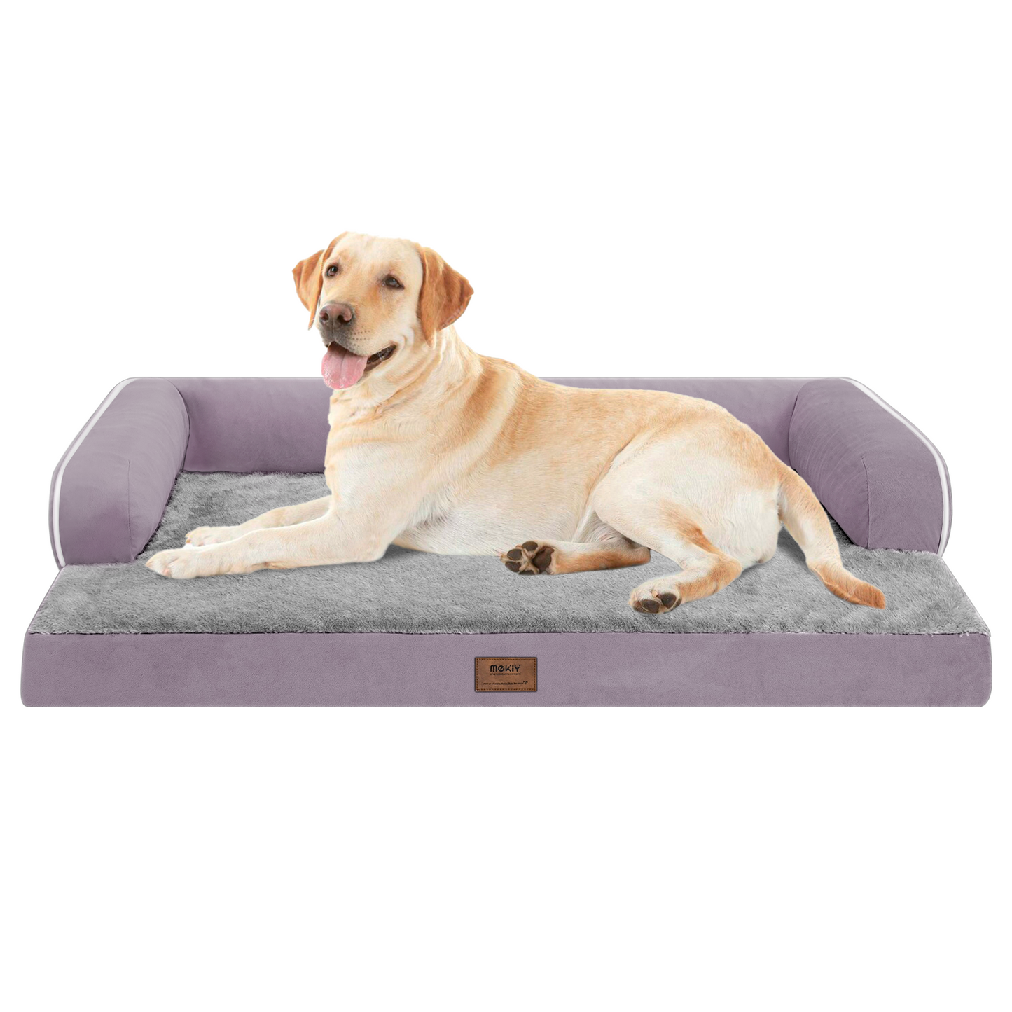 Large Dog Bed Orthopedic Washable - Beds Bolster - Medium XL XLarge Big Dogs - Memory Foam Couch Sofa - Waterproof with Removable Cover