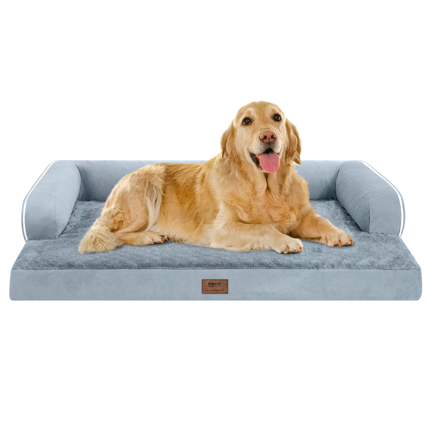 Large Dog Bed Orthopedic Washable - Beds Bolster - Medium XL XLarge Big Dogs - Memory Foam Couch Sofa - Waterproof with Removable Cover