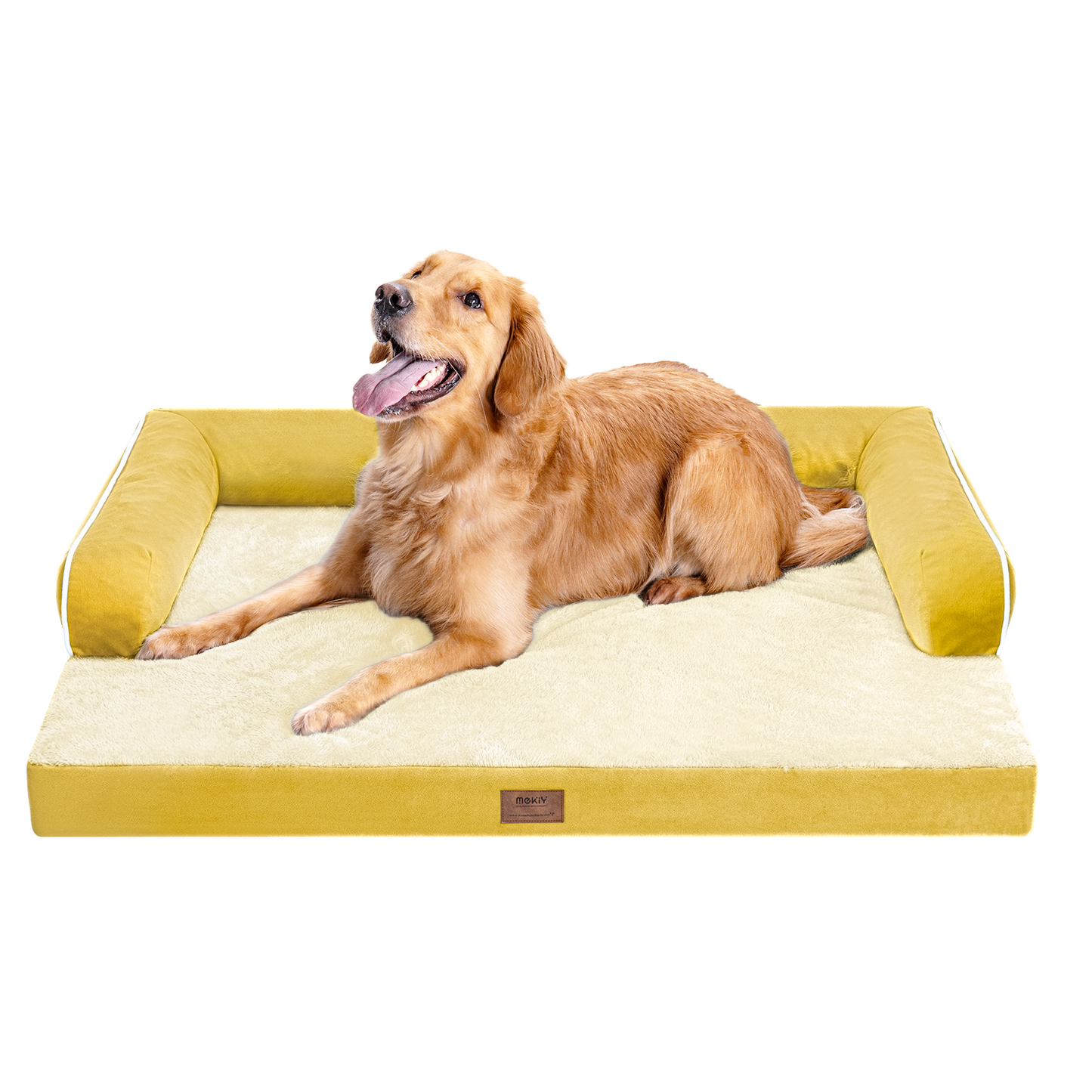Large Dog Bed Orthopedic Washable - Beds Bolster - Medium XL XLarge Big Dogs - Memory Foam Couch Sofa - Waterproof with Removable Cover