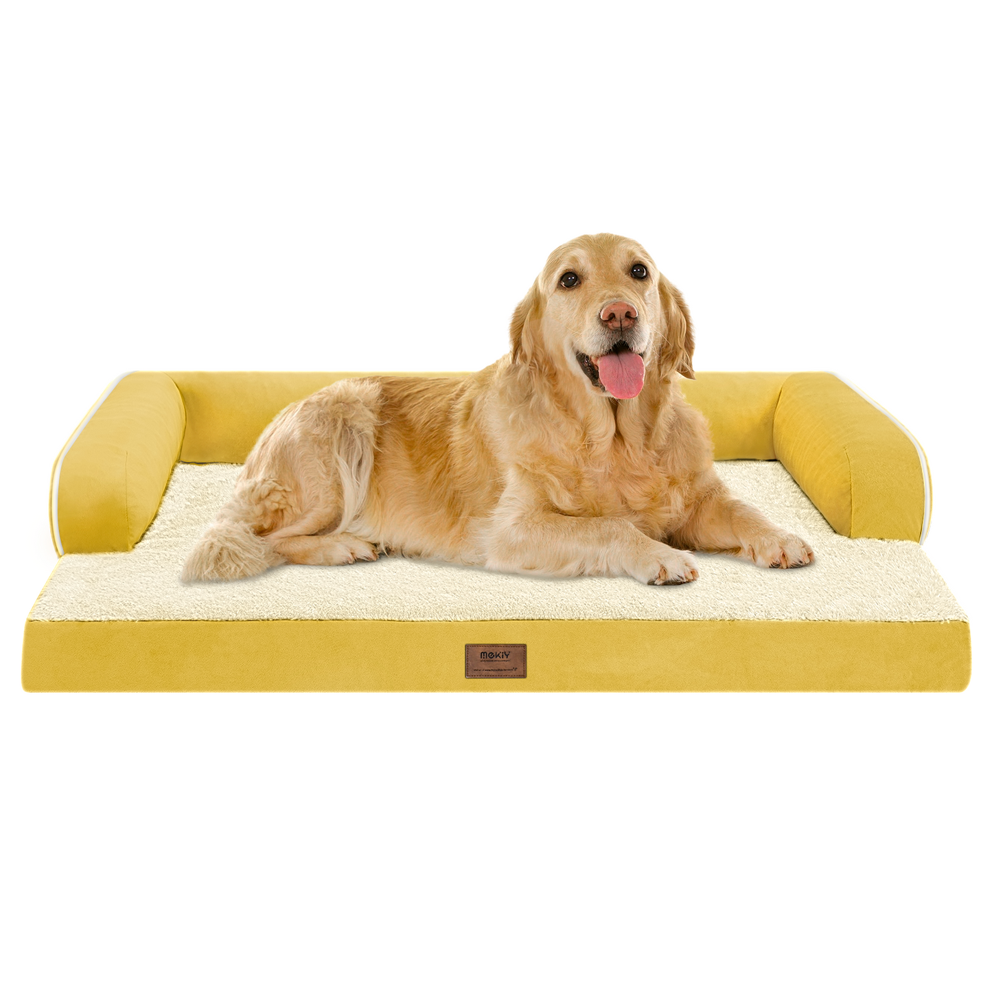 Large Dog Bed Orthopedic Washable - Beds Bolster - Medium XL XLarge Big Dogs - Memory Foam Couch Sofa - Waterproof with Removable Cover
