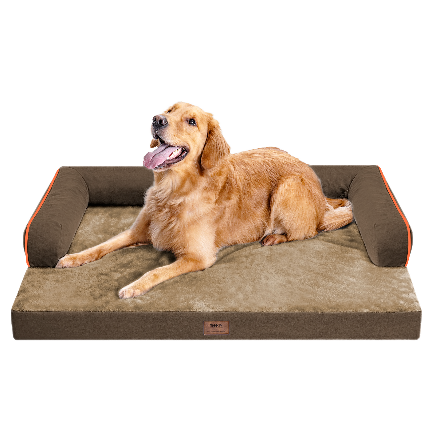 Large Dog Bed Orthopedic Washable - Beds Bolster - Medium XL XLarge Big Dogs - Memory Foam Couch Sofa - Waterproof with Removable Cover
