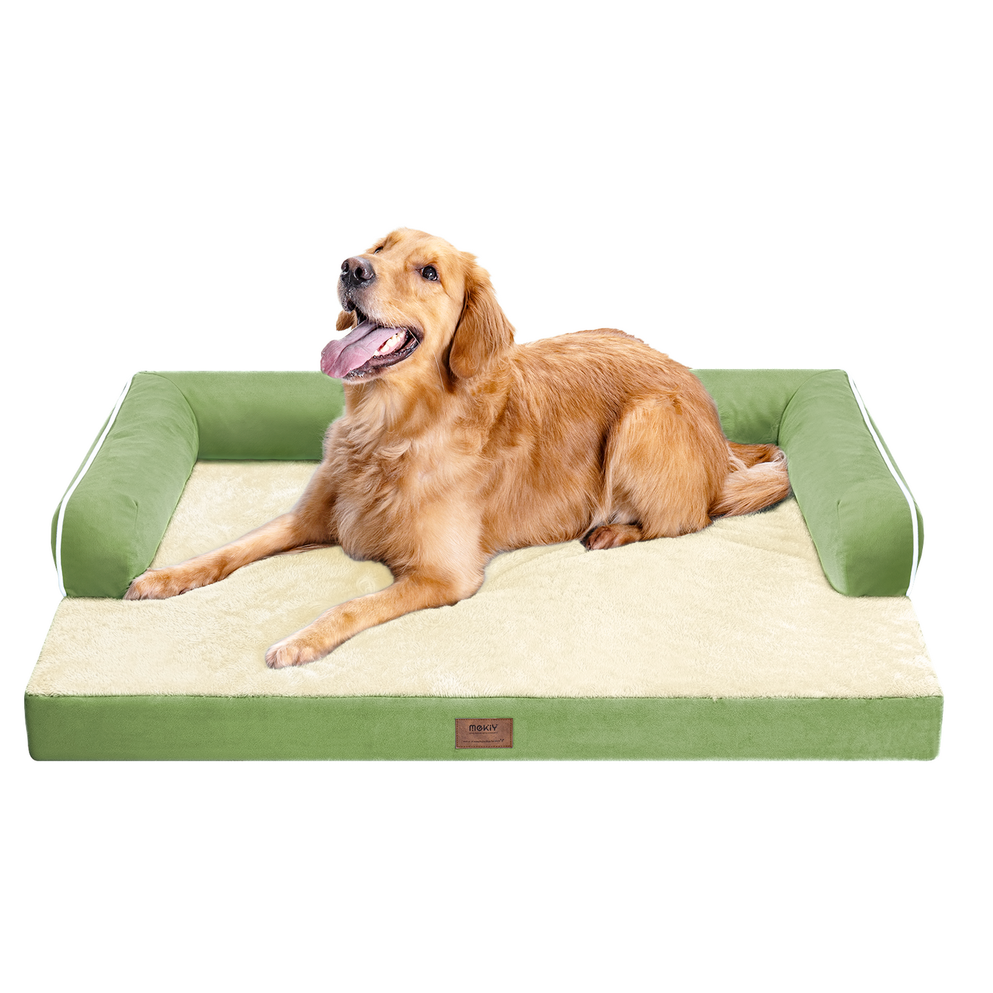 Large Dog Bed Orthopedic Washable - Beds Bolster - Medium XL XLarge Big Dogs - Memory Foam Couch Sofa - Waterproof with Removable Cover