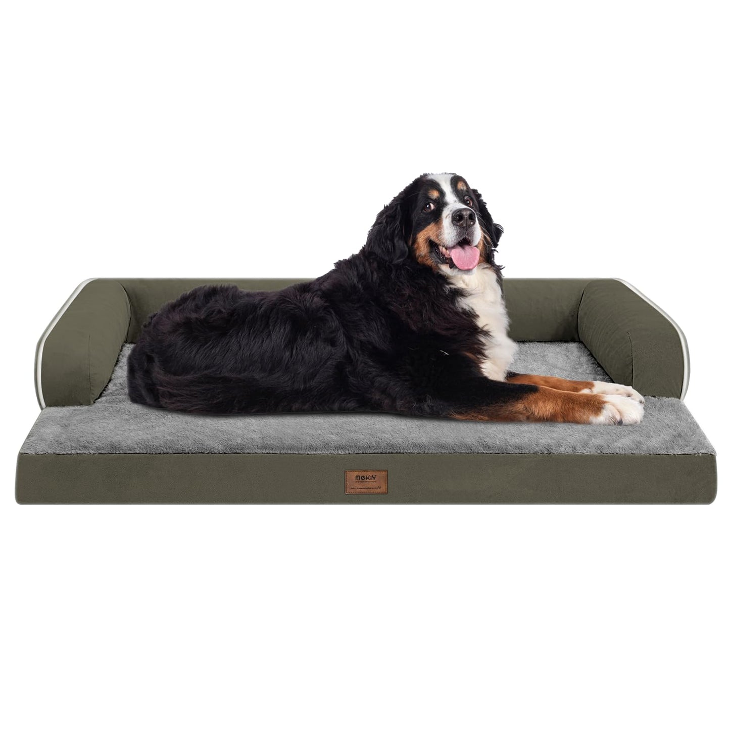 Large Dog Bed Orthopedic Washable - Beds Bolster - Medium XL XLarge Big Dogs - Memory Foam Couch Sofa - Waterproof with Removable Cover