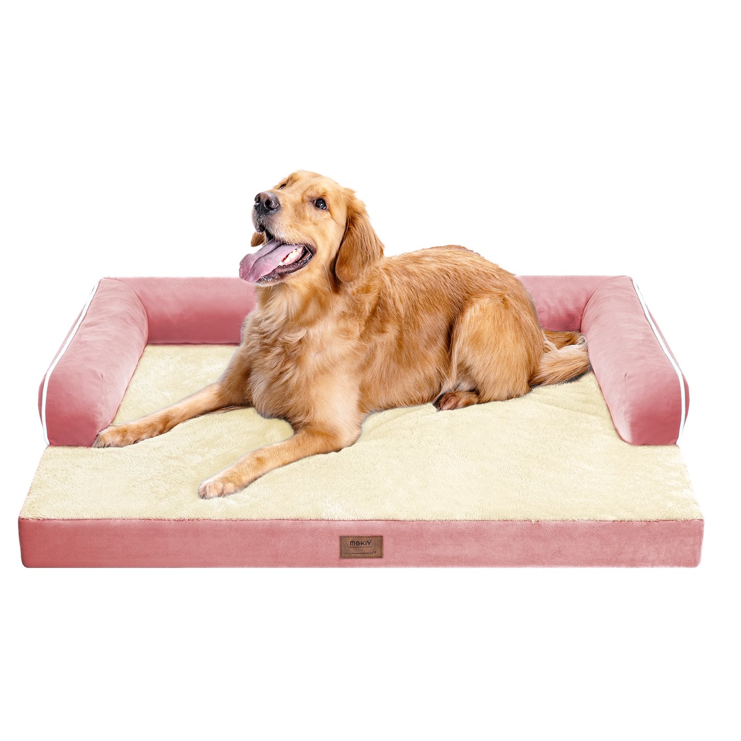 Large Dog Bed Orthopedic Washable - Beds Bolster - Medium XL XLarge Big Dogs - Memory Foam Couch Sofa - Waterproof with Removable Cover