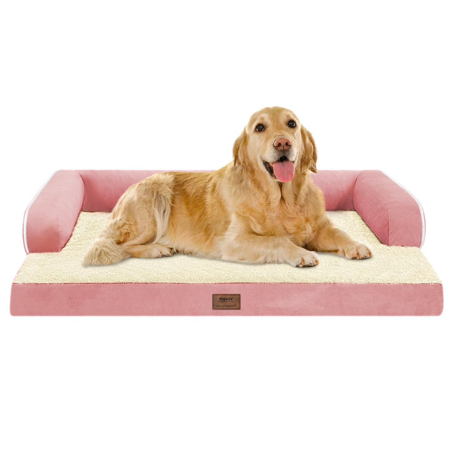 Large Dog Bed Orthopedic Washable - Beds Bolster - Medium XL XLarge Big Dogs - Memory Foam Couch Sofa - Waterproof with Removable Cover