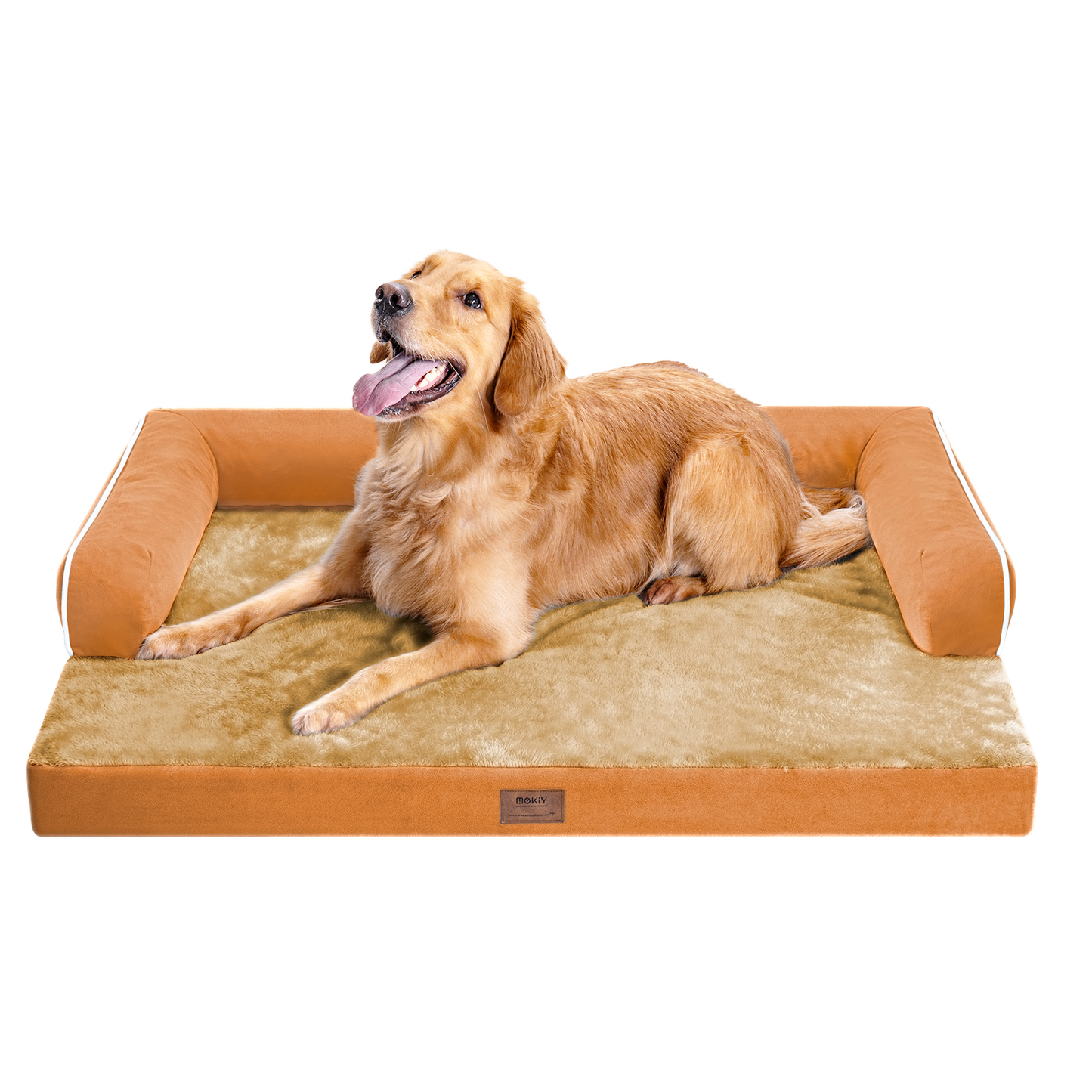 Large Dog Bed Orthopedic Washable - Beds Bolster - Medium XL XLarge Big Dogs - Memory Foam Couch Sofa - Waterproof with Removable Cover