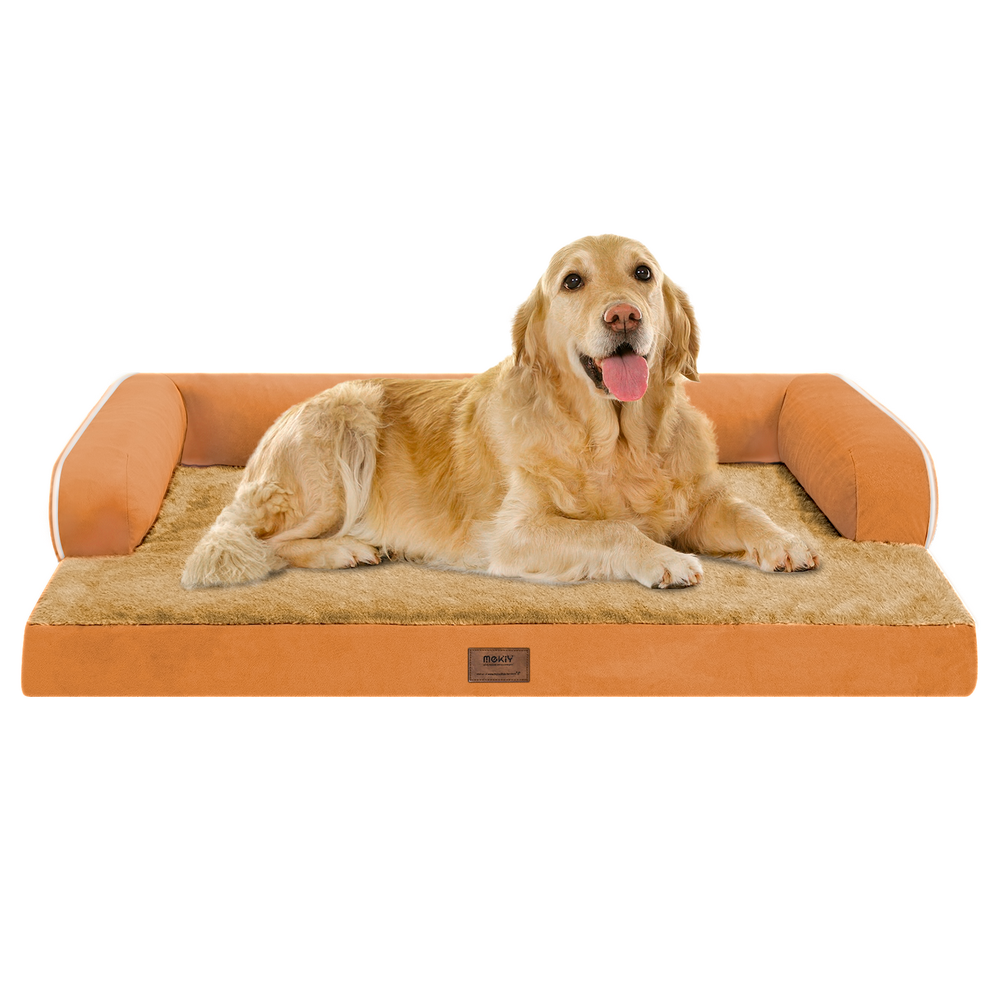 Large Dog Bed Orthopedic Washable - Beds Bolster - Medium XL XLarge Big Dogs - Memory Foam Couch Sofa - Waterproof with Removable Cover