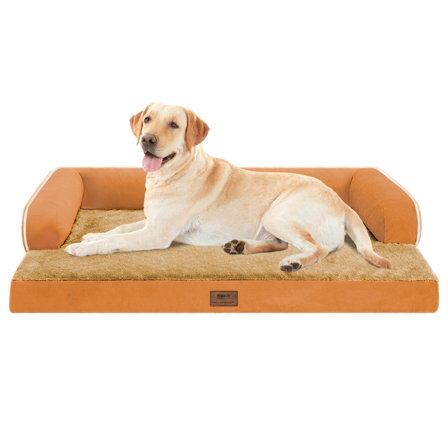 Large Dog Bed Orthopedic Washable - Beds Bolster - Medium XL XLarge Big Dogs - Memory Foam Couch Sofa - Waterproof with Removable Cover