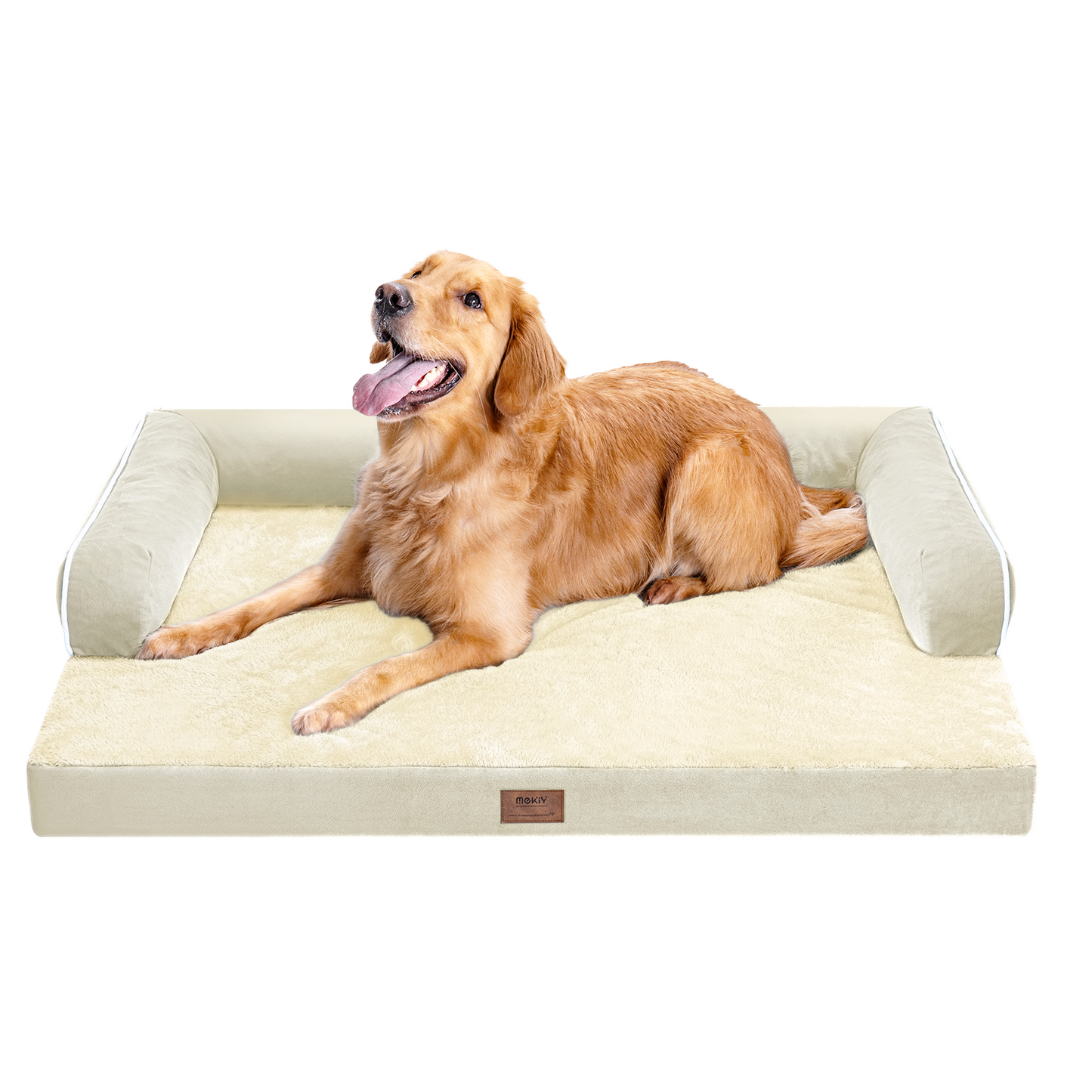 Large Dog Bed Orthopedic Washable - Beds Bolster - Medium XL XLarge Big Dogs - Memory Foam Couch Sofa - Waterproof with Removable Cover
