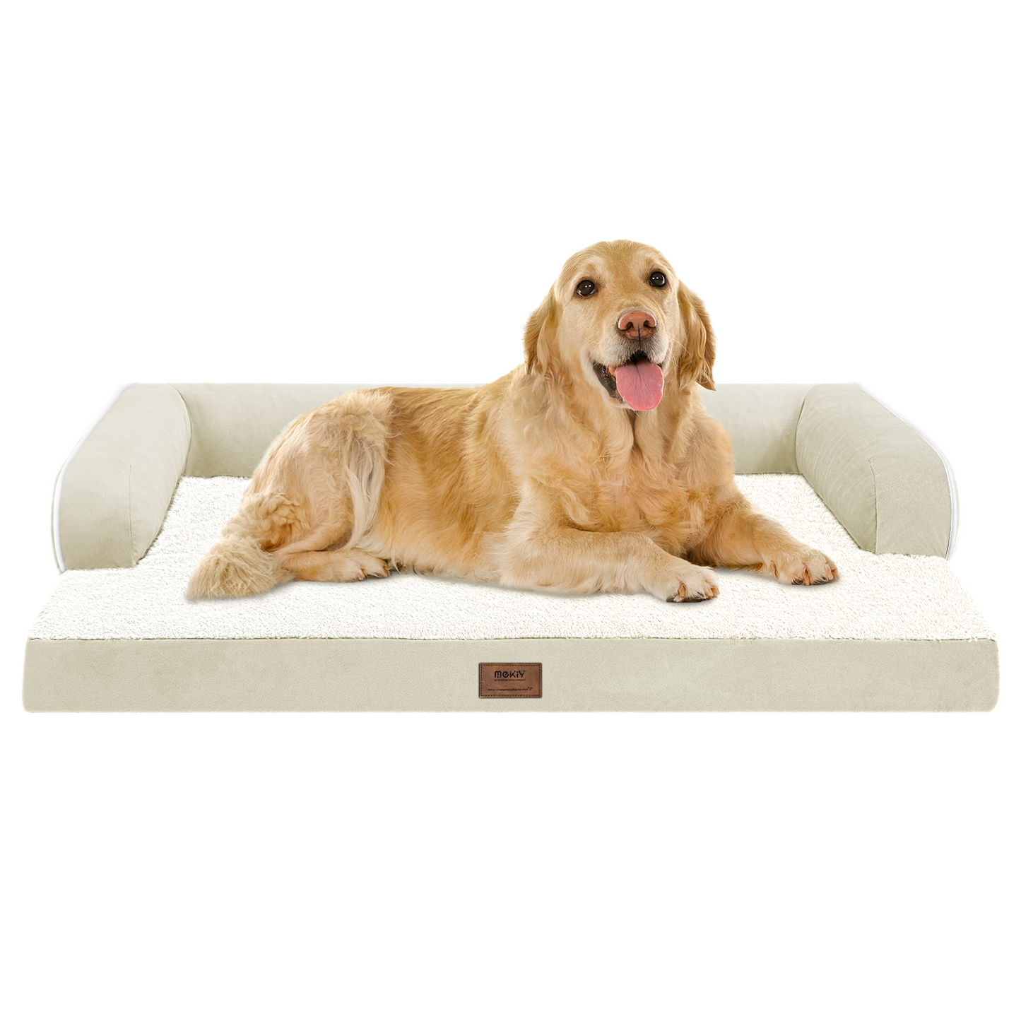 Large Dog Bed Orthopedic Washable - Beds Bolster - Medium XL XLarge Big Dogs - Memory Foam Couch Sofa - Waterproof with Removable Cover